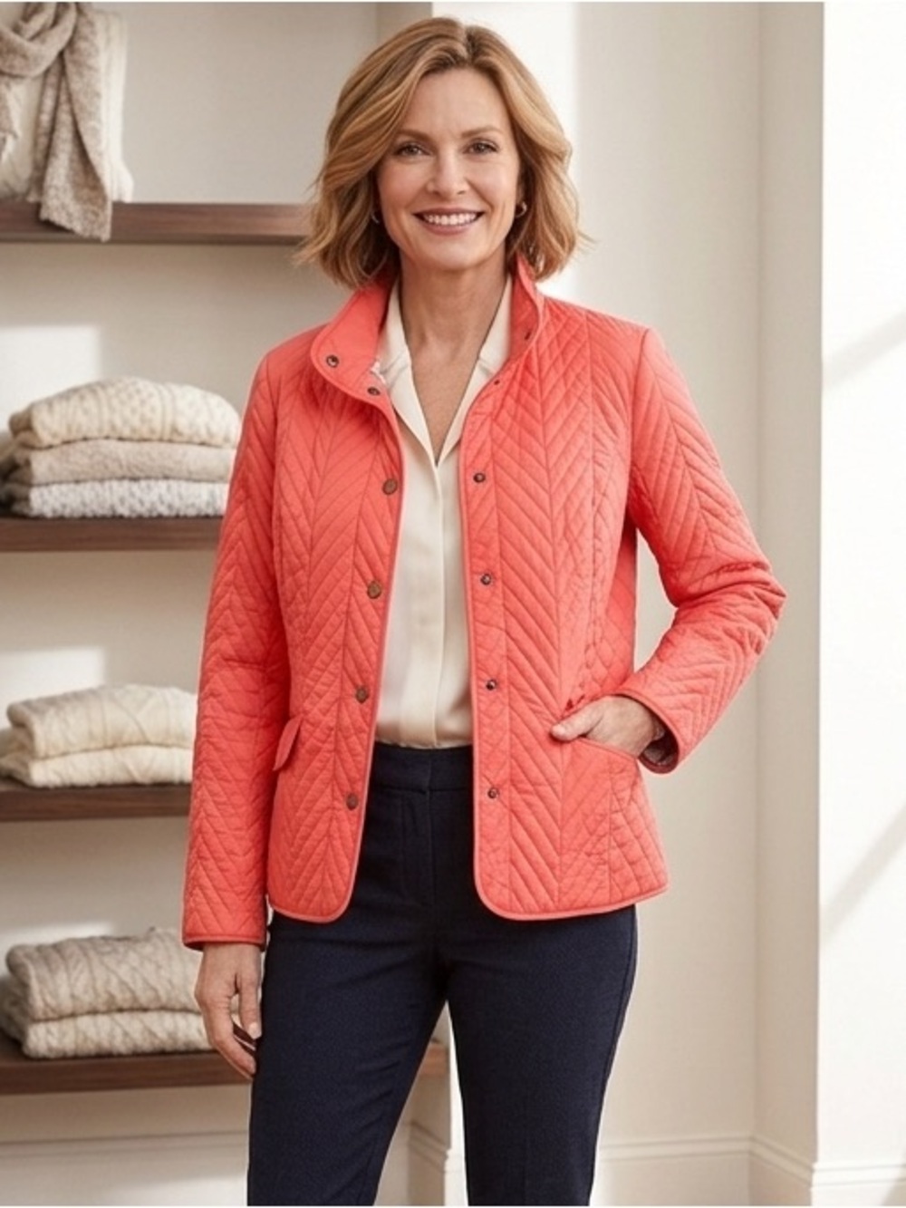 Talbots Quilted barn Jacket